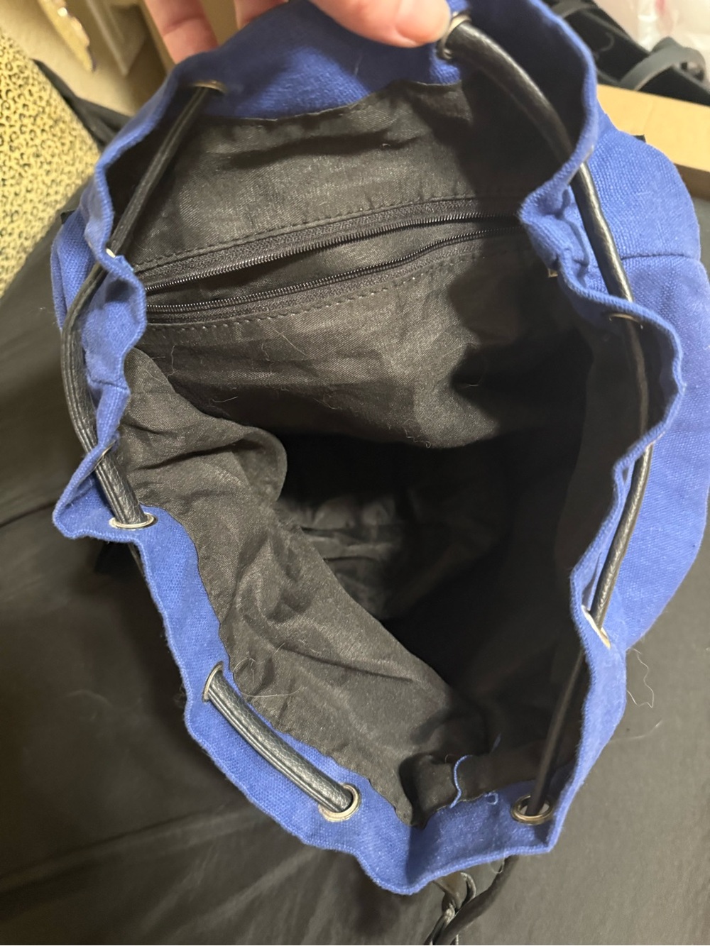 Blue 'Police Box' Canvas Drawstring Backpack - Unbranded - Picture 4 of 6